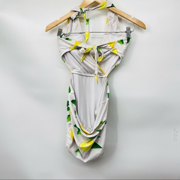 ZERACA Citrus Lemon Printed Wrap Swimsuit L - Picture 2 of 5